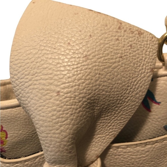 Betsey Johnson Spring Florals Large Double Handle Bag Big Bows Colorful 17X12” - Picture 4 of 13